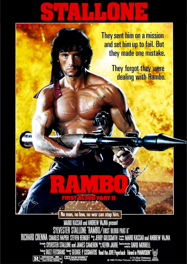 Rambo First Blood Part 2 1985 Movie Poster