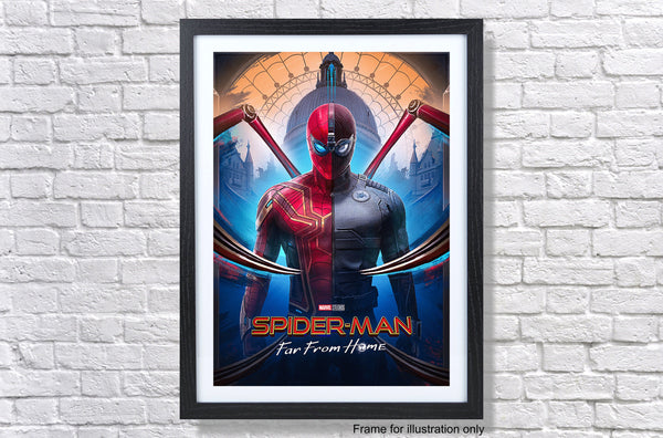 Spiderman Far From Home Split Suit Poster