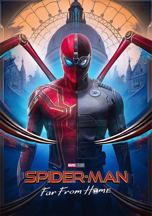 Spiderman Far From Home Split Suit Poster