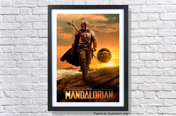 Star Wars The Mandalorian And Child Poster A1 A2 A3 A4 A5