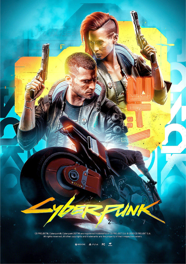 CD Projekt Red Cyberpunk 2077 Game Poster